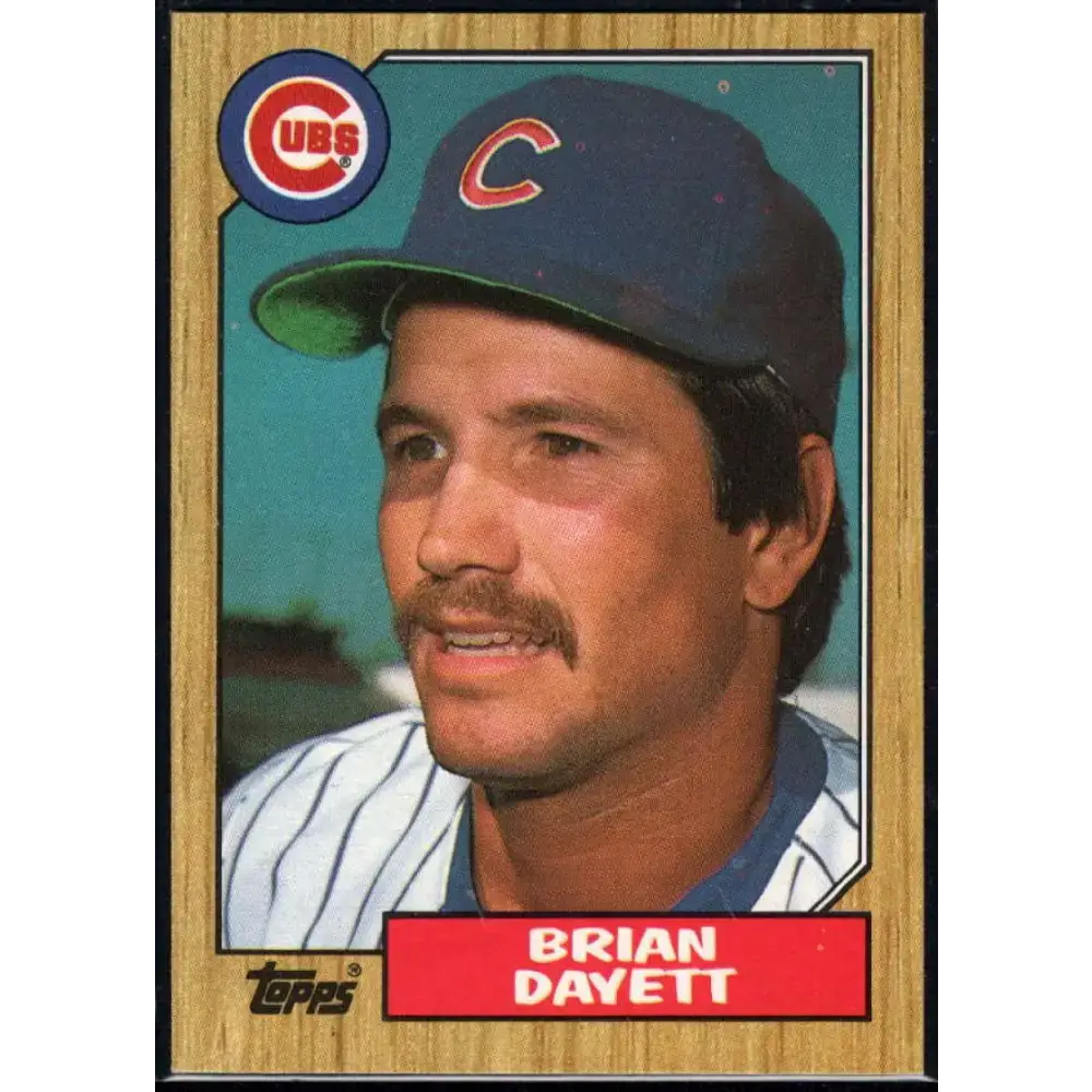 1987 Topps #369 Brian Dayett EX Excellent Chicago Cubs Baseball Card - Baseball Card Single