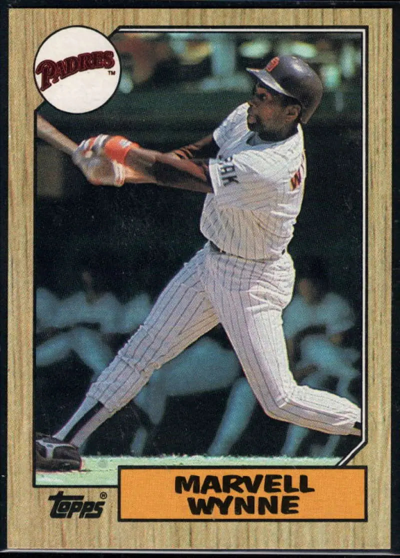1987 Topps #37 Marvell Wynne EX Excellent San Diego Padres Baseball Card - Baseball Card Single