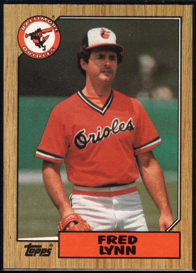 1987 Topps #370 Fred Lynn EX Excellent Baltimore Orioles Baseball Card