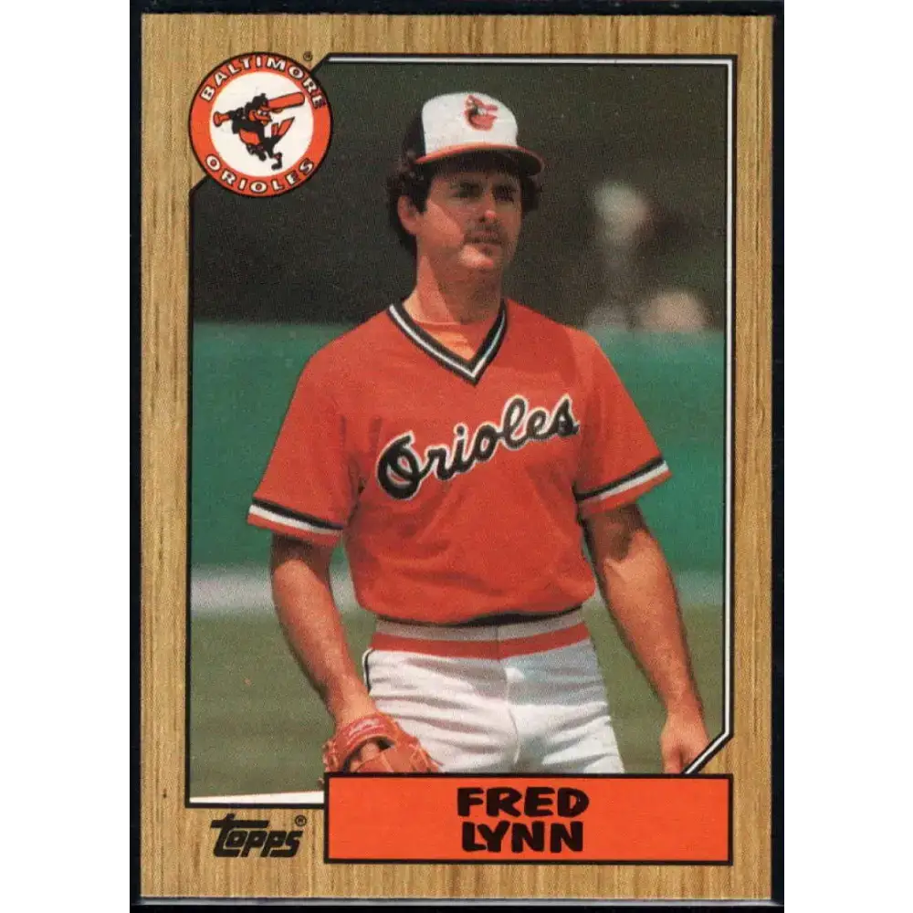 1987 Topps #370 Fred Lynn EX Excellent Baltimore Orioles Baseball Card - Baseball Card Single