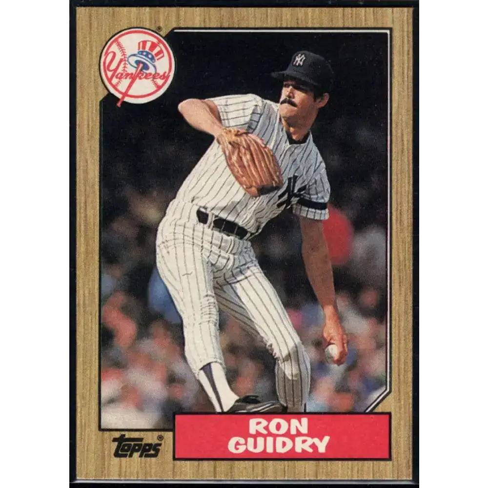 1987 Topps #375 Ron Guidry EX Excellent New York Yankees Baseball Card