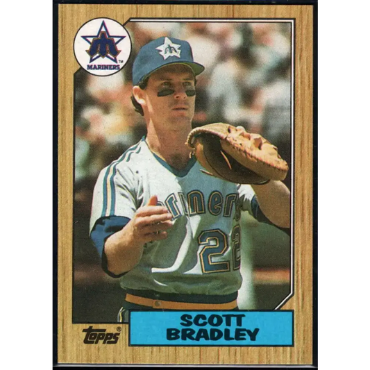 1987 Topps #376 Scott Bradley EX Excellent Seattle Mariners Baseball Card