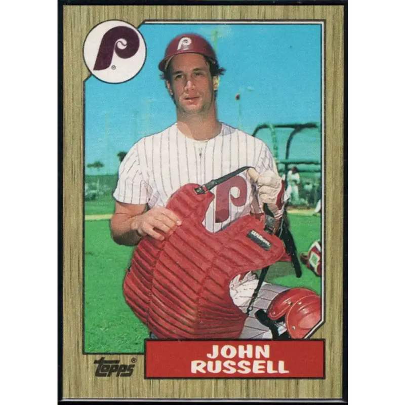 1987 Topps #379 John Russell EX Excellent Philadelphia Phillies Baseball Card - Baseball Card Single