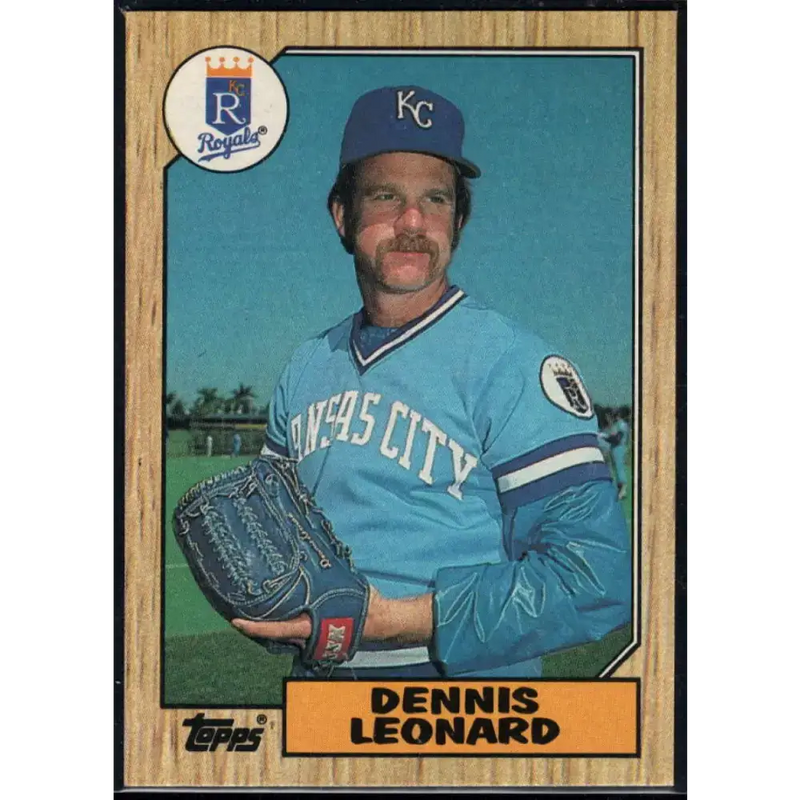 1987 Topps #38 Dennis Leonard EX Excellent Kansas City Royals Baseball Card