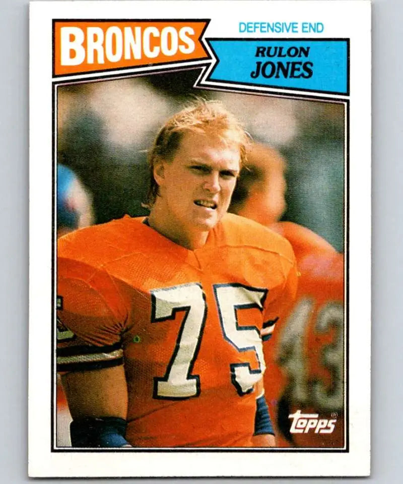 1987 Topps #38 Rulon Jones EX Excellent Denver Broncos Football Card - Football Card Single