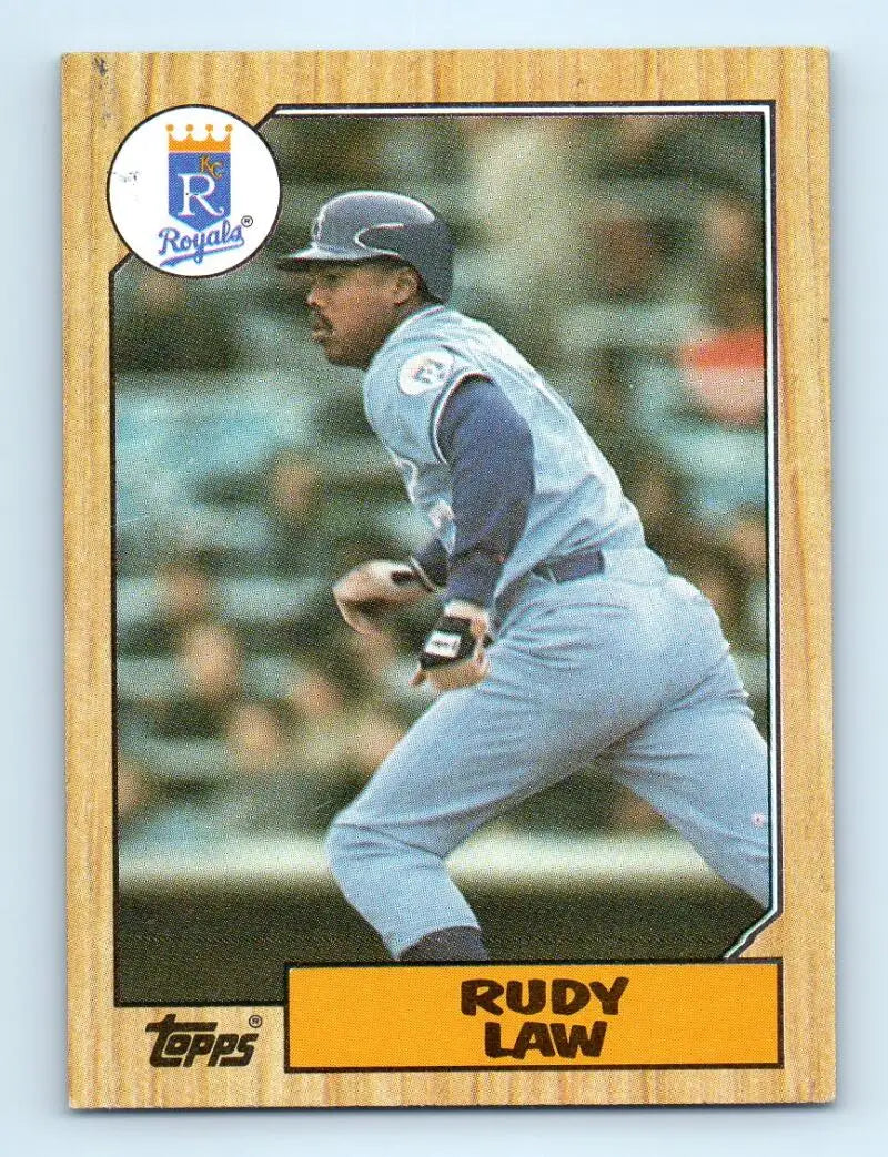 1987 Topps #382 Rudy Law EX Excellent Kansas City Royals Baseball Card - Baseball Card Single