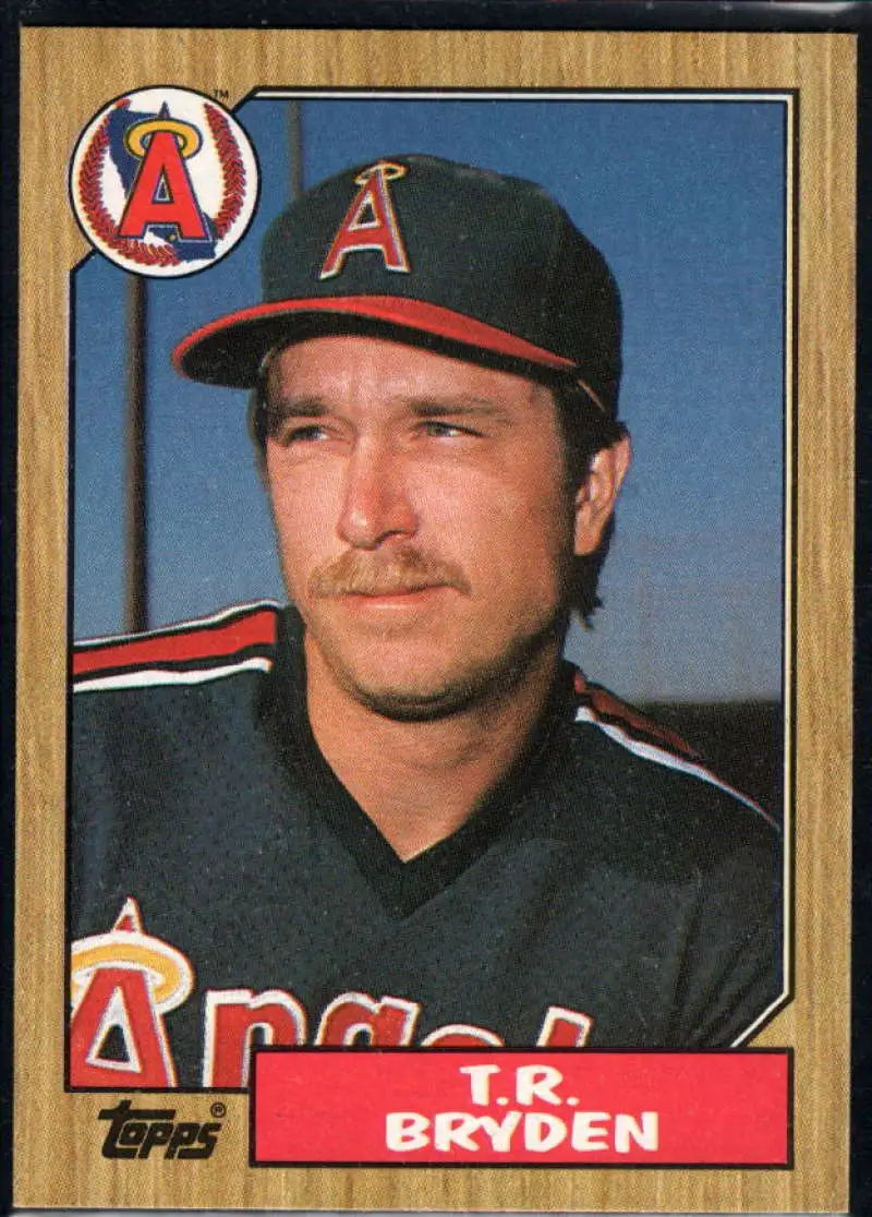 1987 Topps #387 T.R. Bryden EX Excellent California Angels Baseball Card - Baseball Card Single