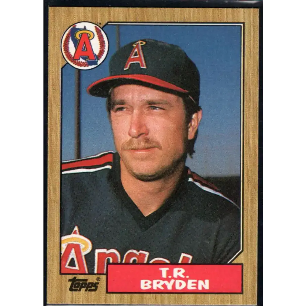 1987 Topps #387 T.R. Bryden EX Excellent California Angels Baseball Card - Baseball Card Single