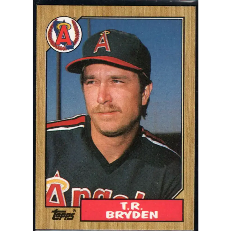 1987 Topps #387 T.R. Bryden EX Excellent California Angels Baseball Card - Baseball Card Single