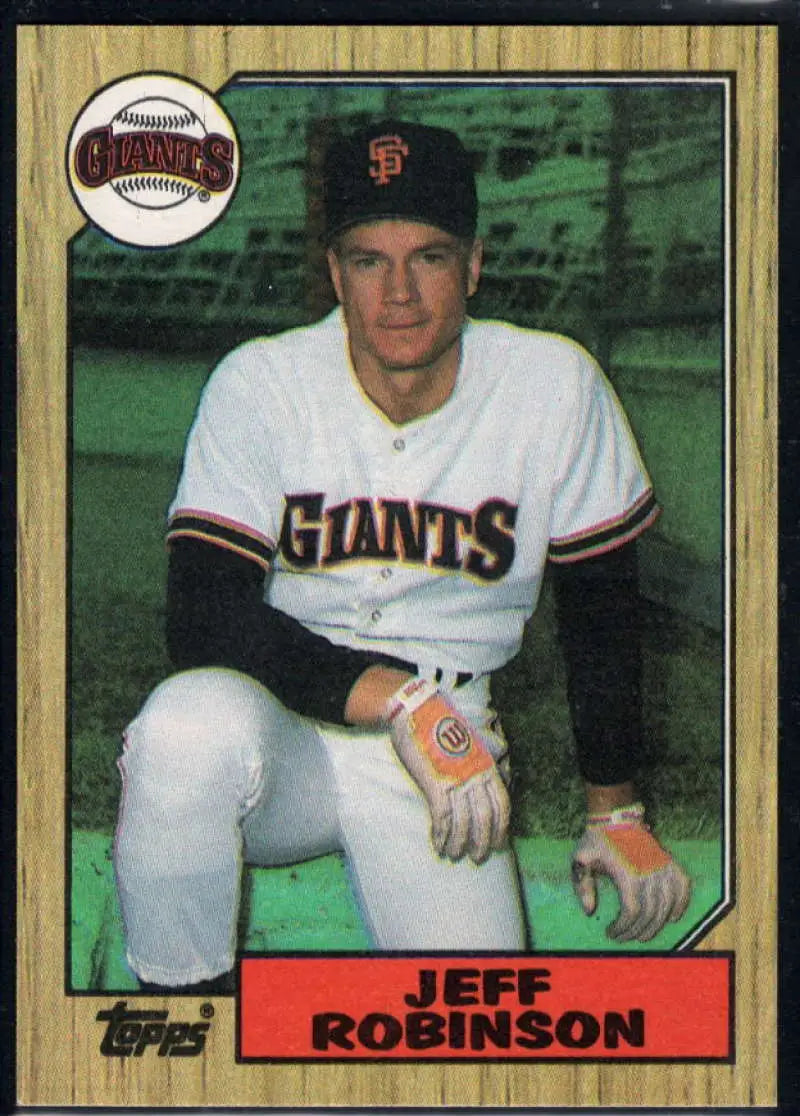 1987 Topps #389 Jeff Robinson EX Excellent San Francisco Giants Baseball Card - Baseball Card Single