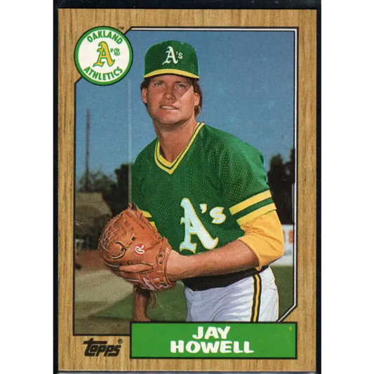 1987 Topps #391 Jay Howell EX Excellent Oakland Athletics Baseball Card