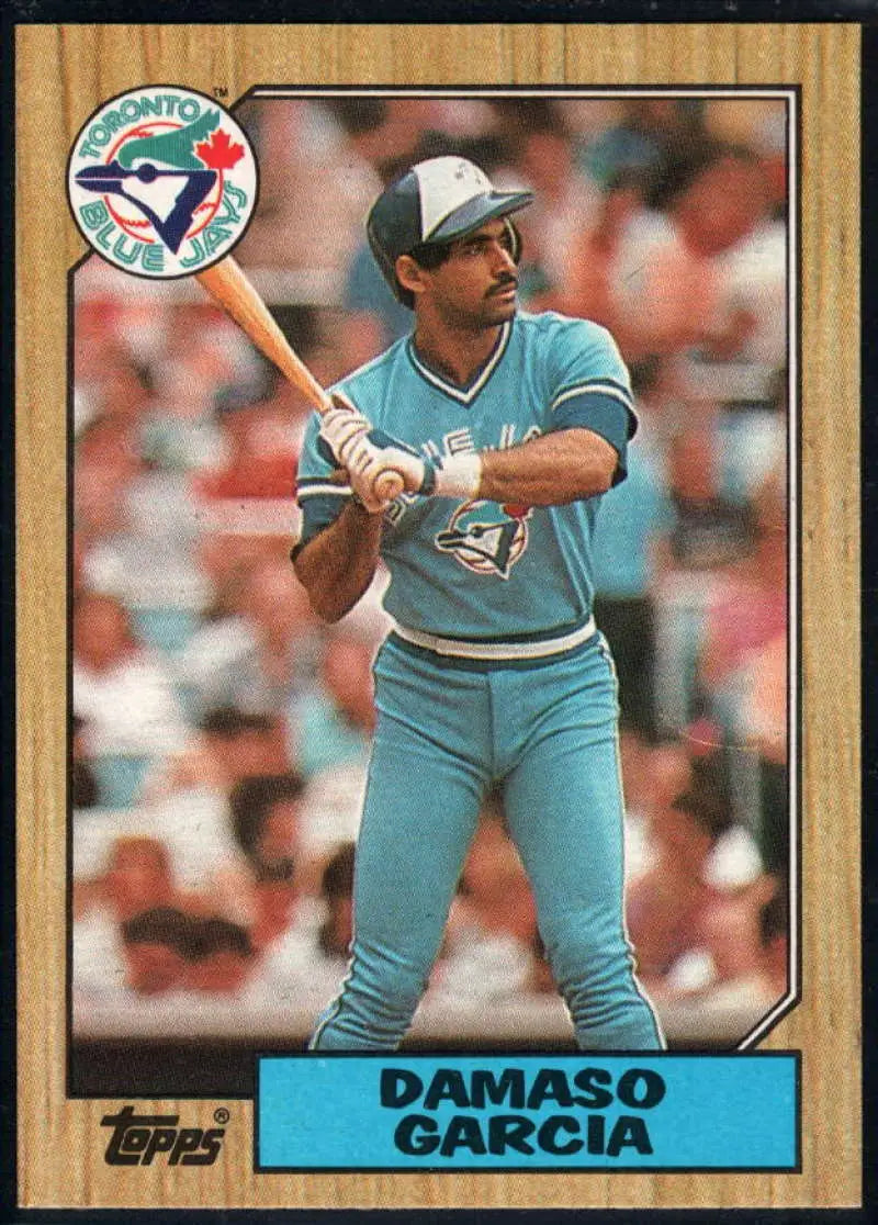 1987 Topps #395 Damaso Garcia EX Excellent Toronto Blue Jays Baseball Card - Baseball Card Single