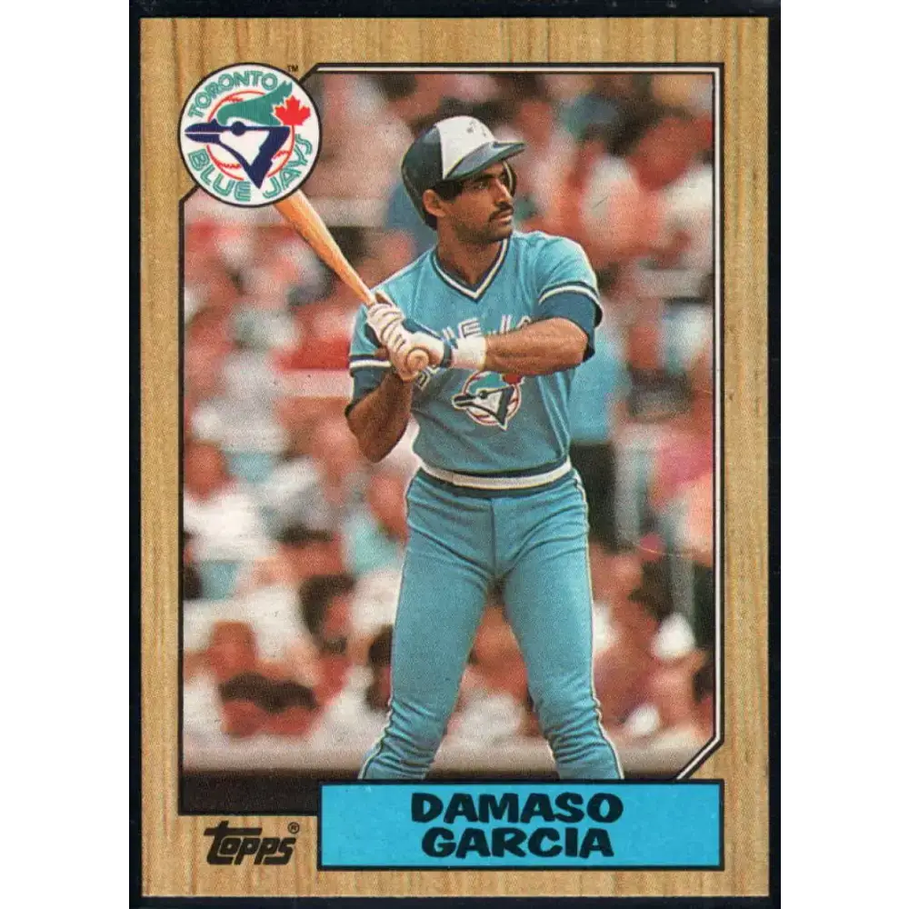 1987 Topps #395 Damaso Garcia EX Excellent Toronto Blue Jays Baseball Card - Baseball Card Single