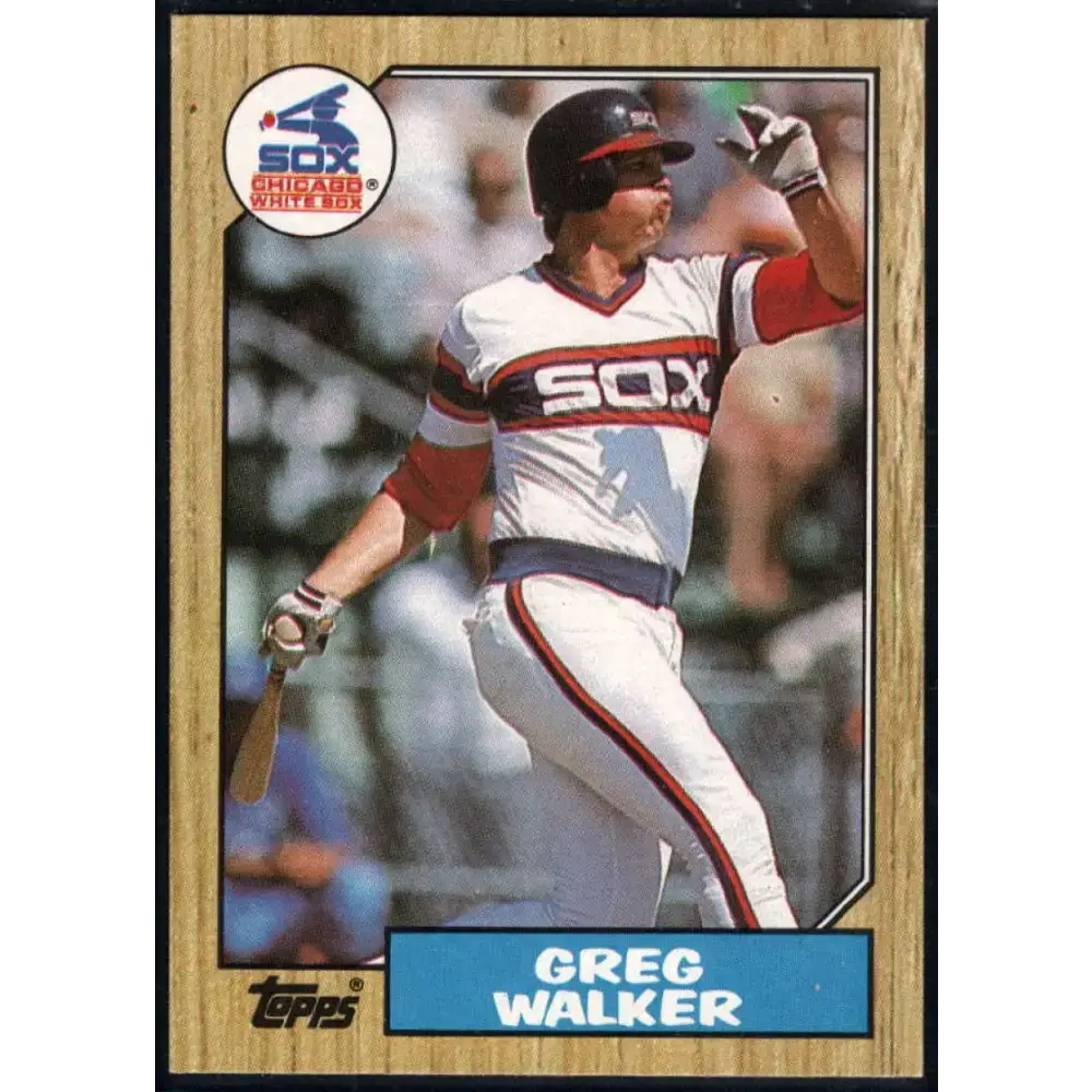 1987 Topps #397 Greg Walker EX Excellent Chicago White Sox Baseball Card - Baseball Card Single