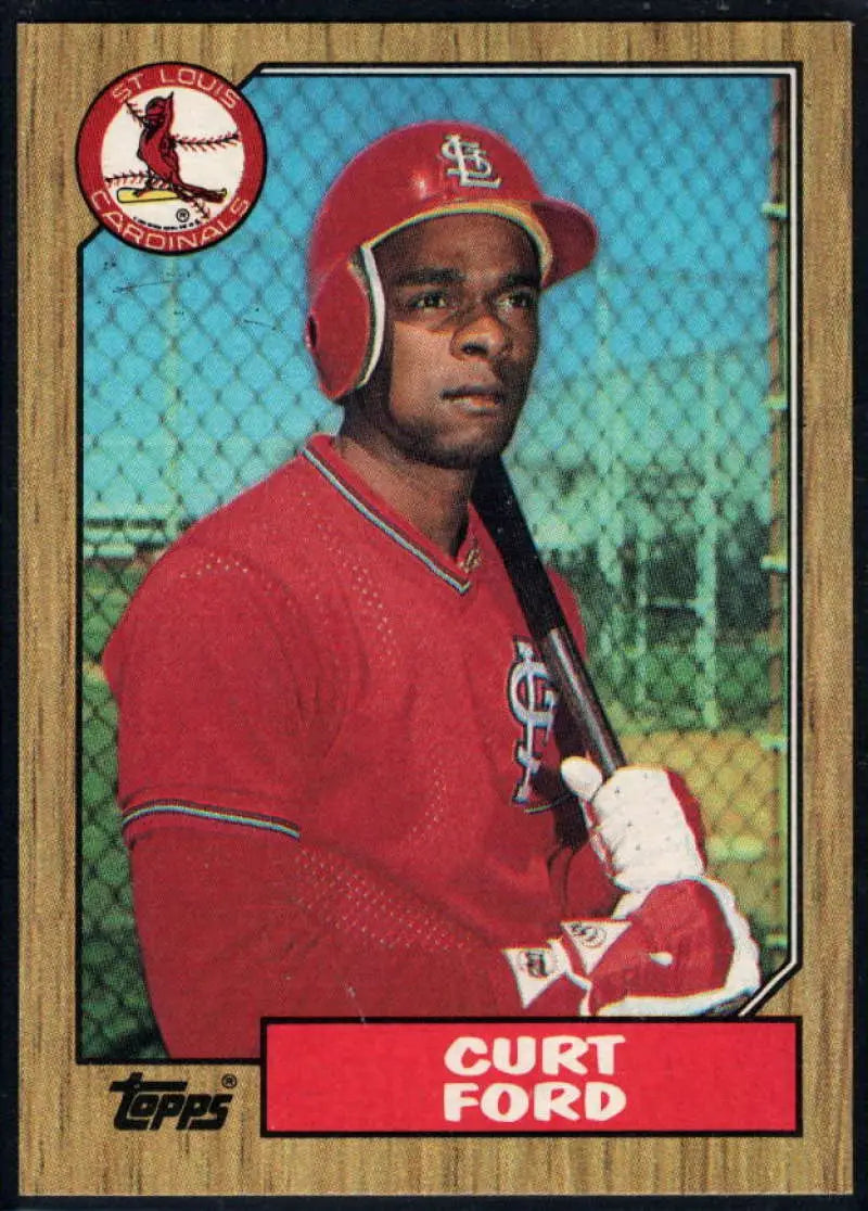 1987 Topps #399 Curt Ford EX Excellent St. Louis Cardinals Baseball Card - Baseball Card Single