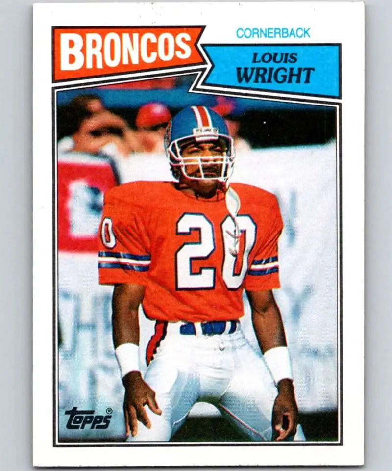 1987 Topps #40 Louis Wright EX Excellent Denver Broncos Football Card - Football Card Single