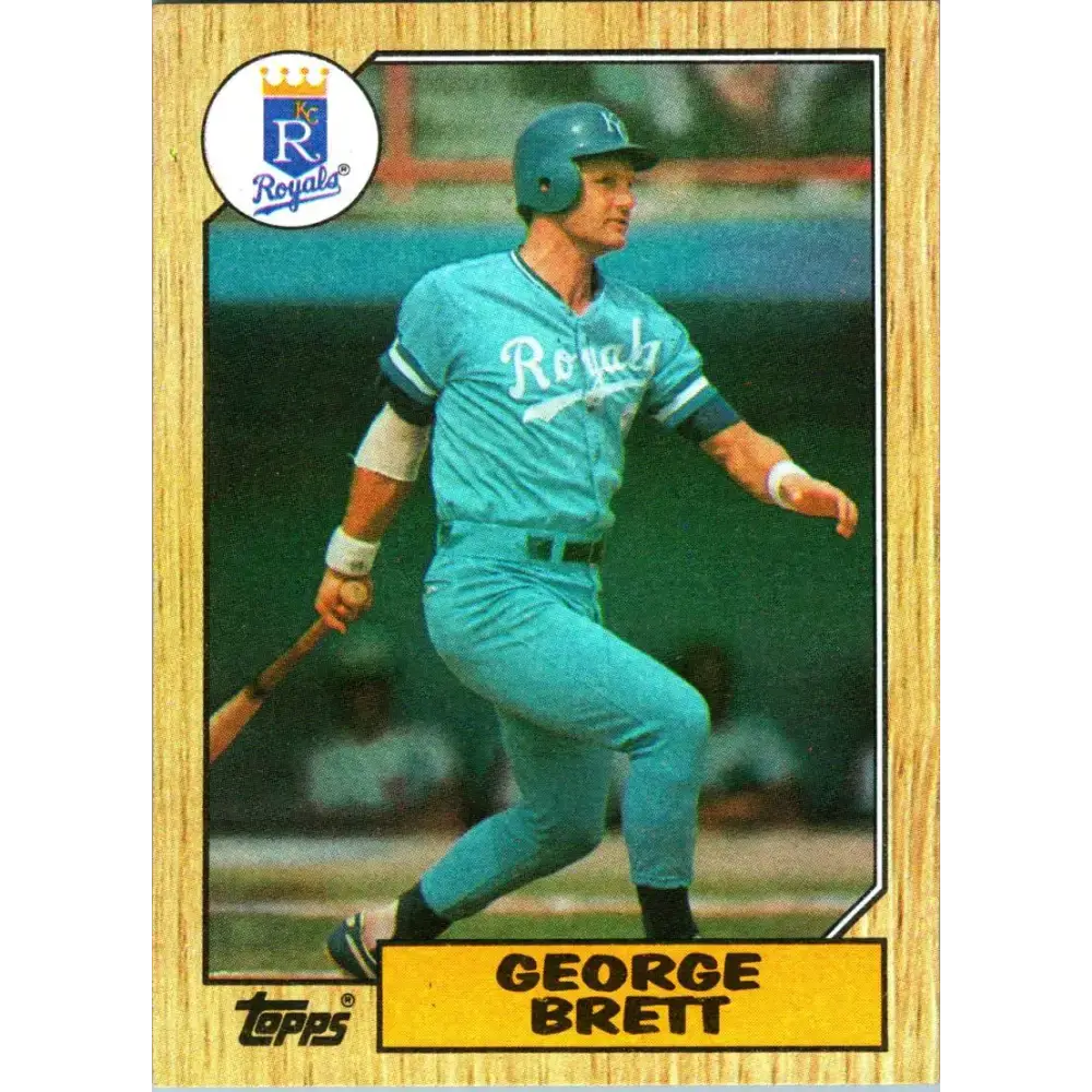 1987 Topps #400 George Brett EX Excellent Kansas City Royals Baseball Card - Baseball Card Single