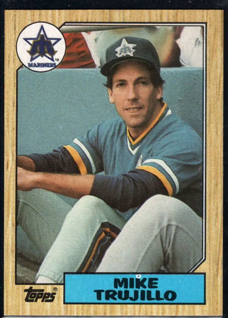 1987 Topps #402 Mike Trujillo EX Excellent Seattle Mariners Baseball Card - Baseball Card Single