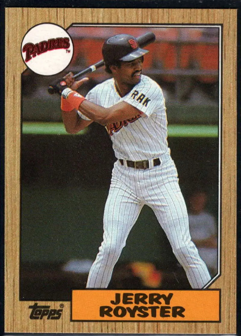 1987 Topps #403 Jerry Royster EX Excellent San Diego Padres Baseball Card - Baseball Card Single