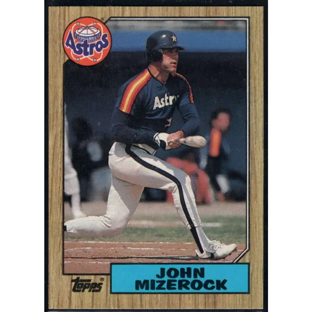 1987 Topps #408 John Mizerock EX Excellent Houston Astros Baseball Card - Baseball Card Single