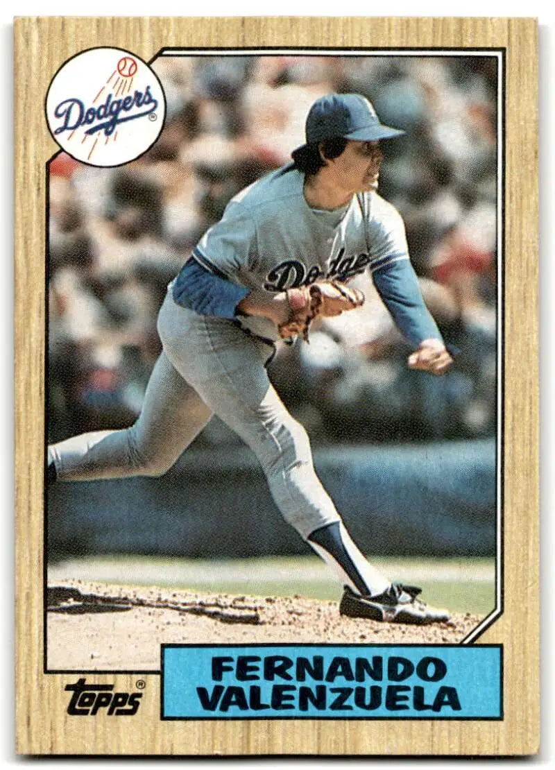 1987 Topps #410 Fernando Valenzuela EX Excellent Los Angeles Dodgers Baseball Card - Baseball Card Single
