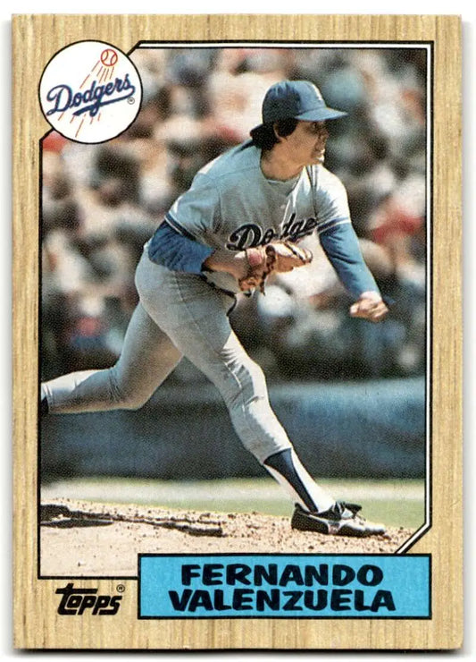 1987 Topps #410 Fernando Valenzuela EX Excellent Los Angeles Dodgers Baseball Card - Baseball Card Single