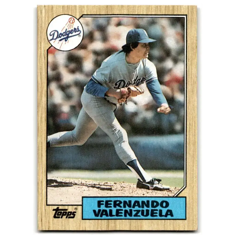 1987 Topps #410 Fernando Valenzuela EX Excellent Los Angeles Dodgers Baseball Card - Baseball Card Single