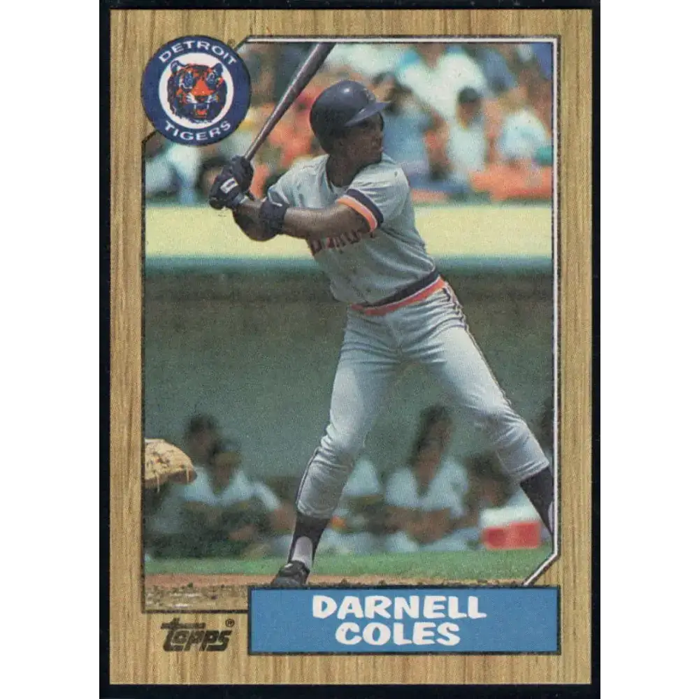 1987 Topps #411 Darnell Coles EX Excellent Detroit Tigers Baseball Card