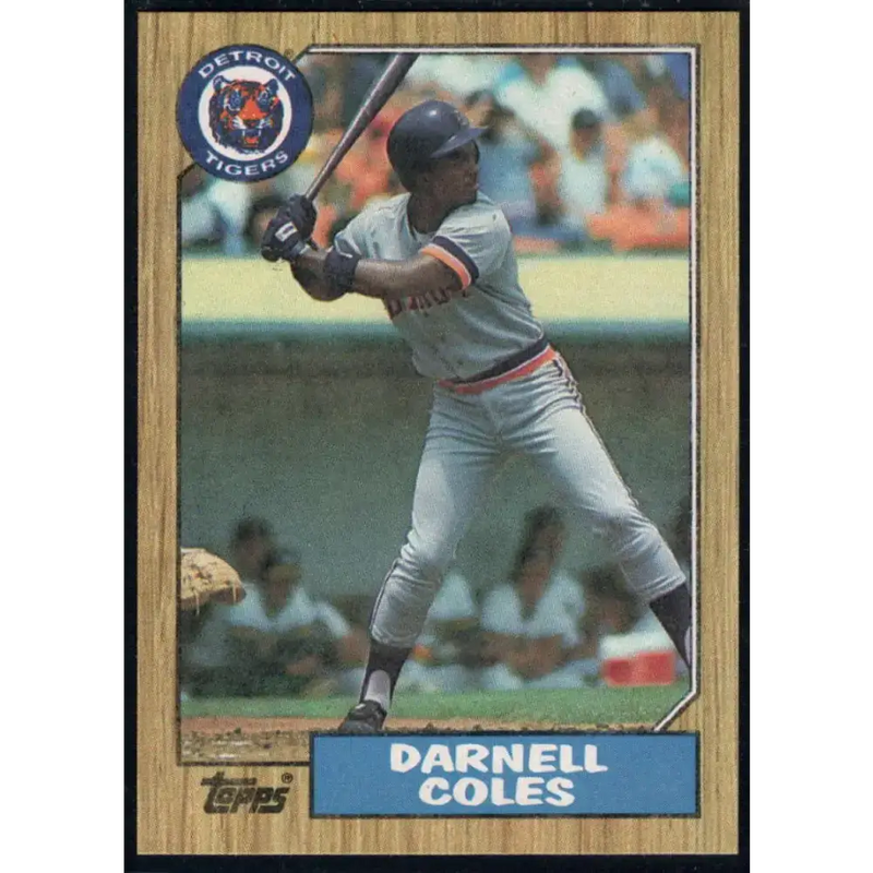 1987 Topps #411 Darnell Coles EX Excellent Detroit Tigers Baseball Card