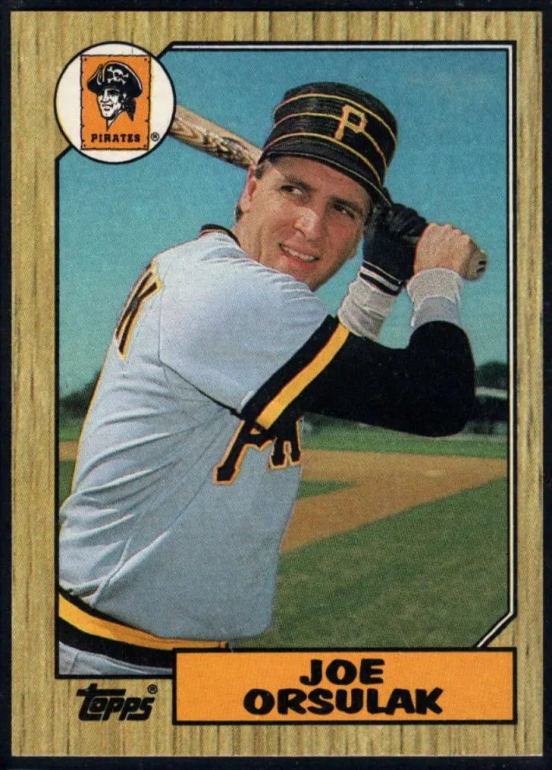 1987 Topps #414 Joe Orsulak EX Excellent Pittsburgh Pirates Baseball Card - Baseball Card Single