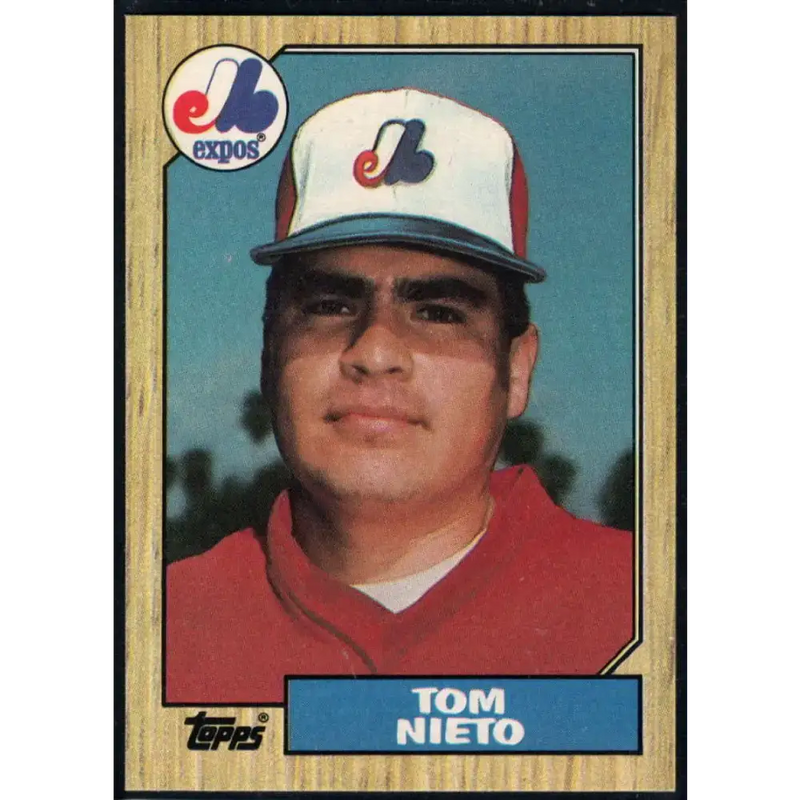 1987 Topps #416 Tom Nieto EX Excellent Montreal Expos Baseball Card - Baseball Card Single