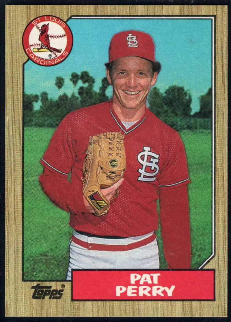 1987 Topps #417 Pat Perry EX Excellent St. Louis Cardinals Baseball Card - Baseball Card Single