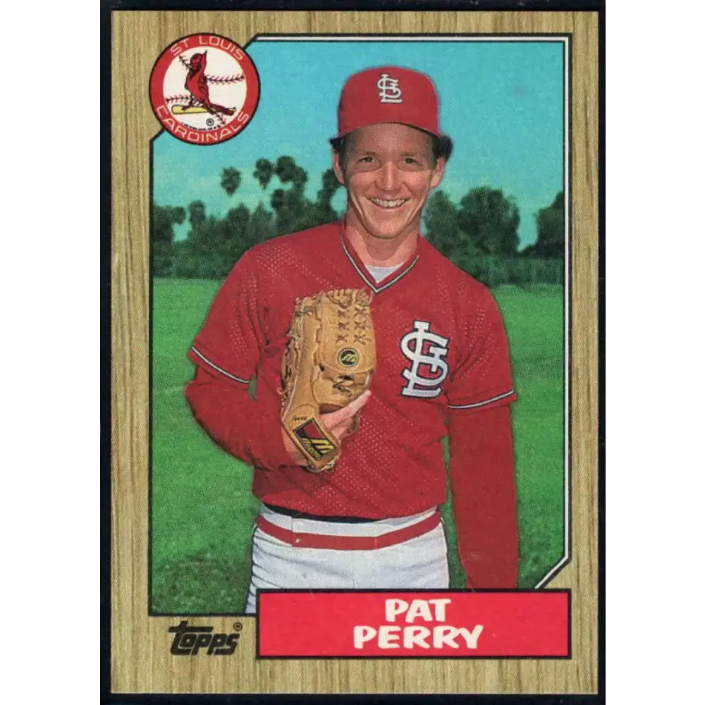 1987 Topps #417 Pat Perry EX Excellent St. Louis Cardinals Baseball Card - Baseball Card Single