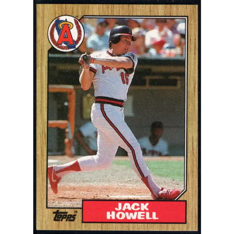 1987 Topps #422 Jack Howell EX Excellent California Angels Baseball Card - Baseball Card Single