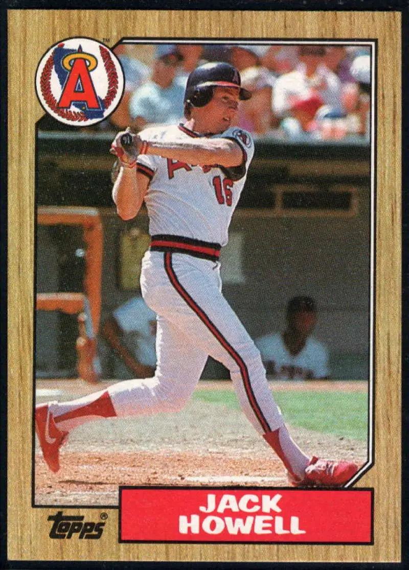 1987 Topps #422 Jack Howell EX Excellent California Angels Baseball Card - Baseball Card Single