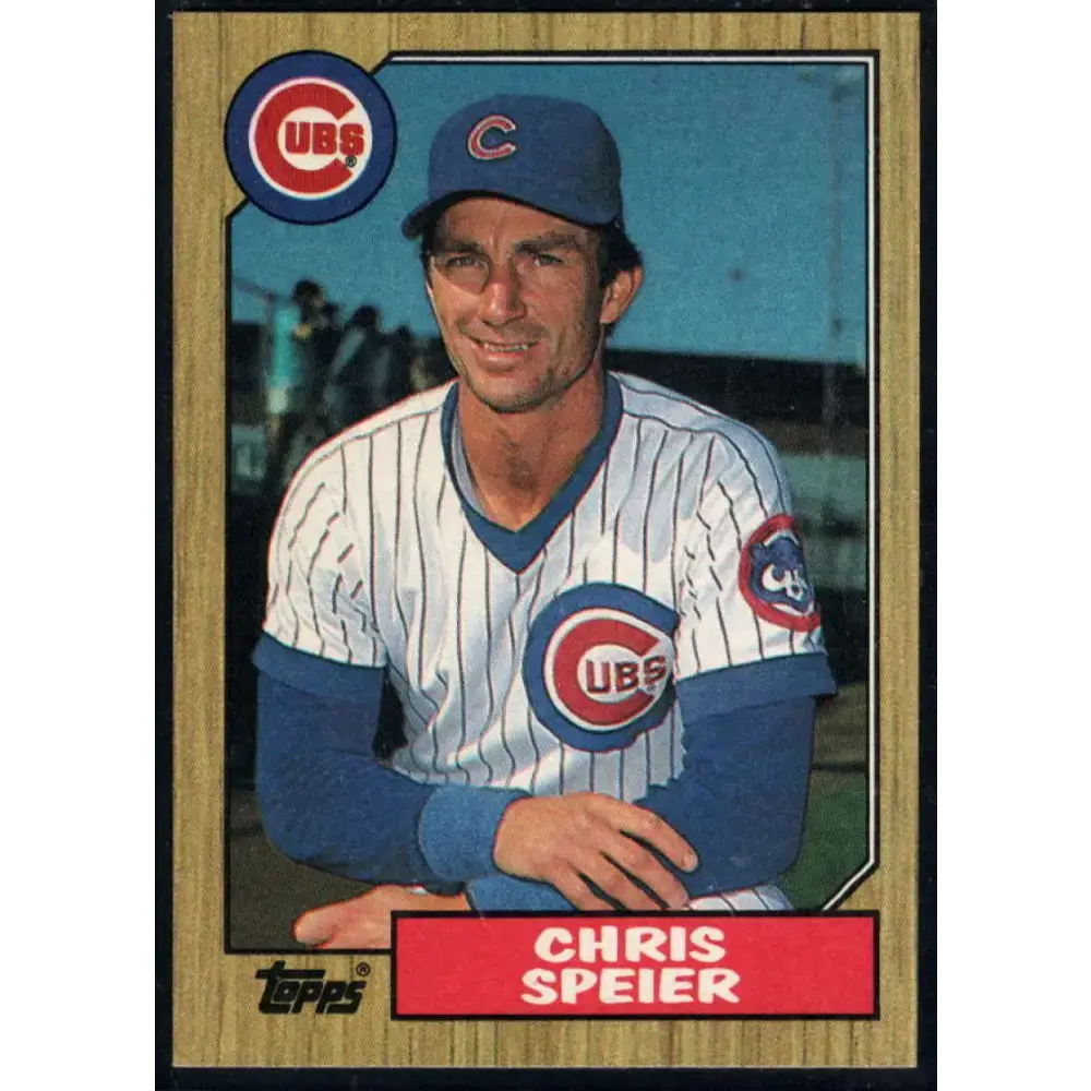 1987 Topps #424 Chris Speier EX Excellent Chicago Cubs Baseball Card - Baseball Card Single