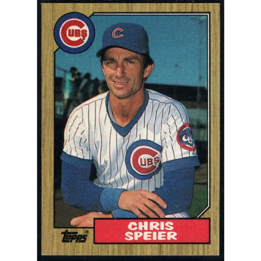 1987 Topps #424 Chris Speier EX Excellent Chicago Cubs Baseball Card