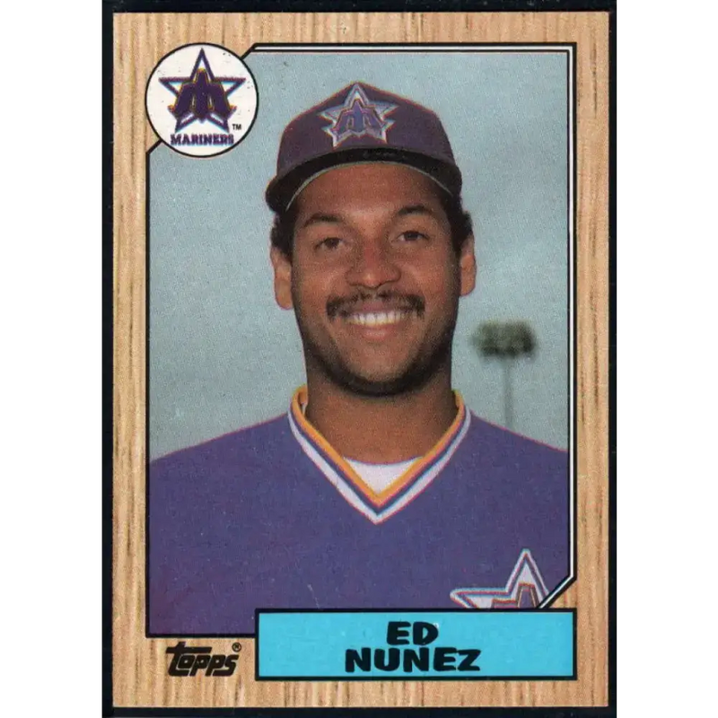 1987 Topps #427 Edwin Nunez EX Excellent Seattle Mariners Baseball Card - Baseball Card Single