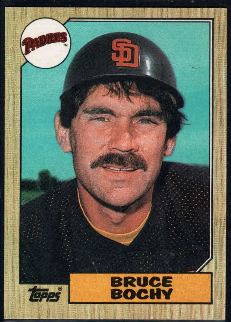 1987 Topps #428 Bruce Bochy EX Excellent San Diego Padres Baseball Card - Baseball Card Single