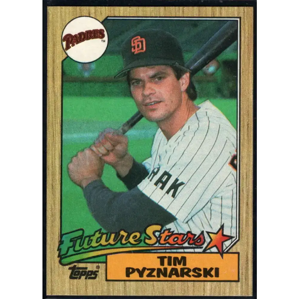 1987 Topps #429 Tim Pyznarski EX Excellent RC Rookie San Diego Padres Baseball Card - Baseball Card Single