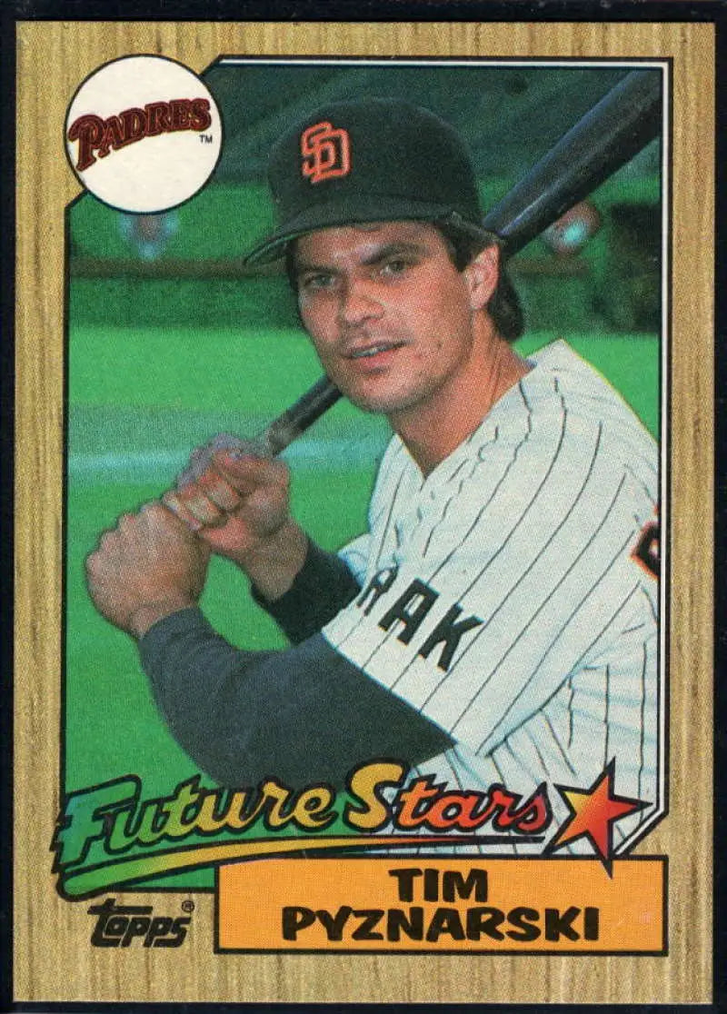 1987 Topps #429 Tim Pyznarski EX Excellent RC Rookie San Diego Padres Baseball Card - Baseball Card Single
