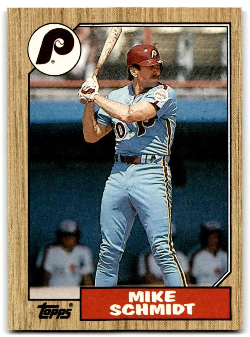 1987 Topps #430 Mike Schmidt EX Excellent Philadelphia Phillies Baseball Card - Baseball Card Single