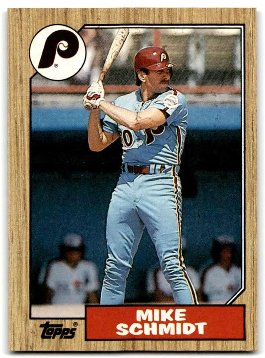 1987 Topps #430 Mike Schmidt EX Excellent Philadelphia Phillies Baseball Card - Baseball Card Single