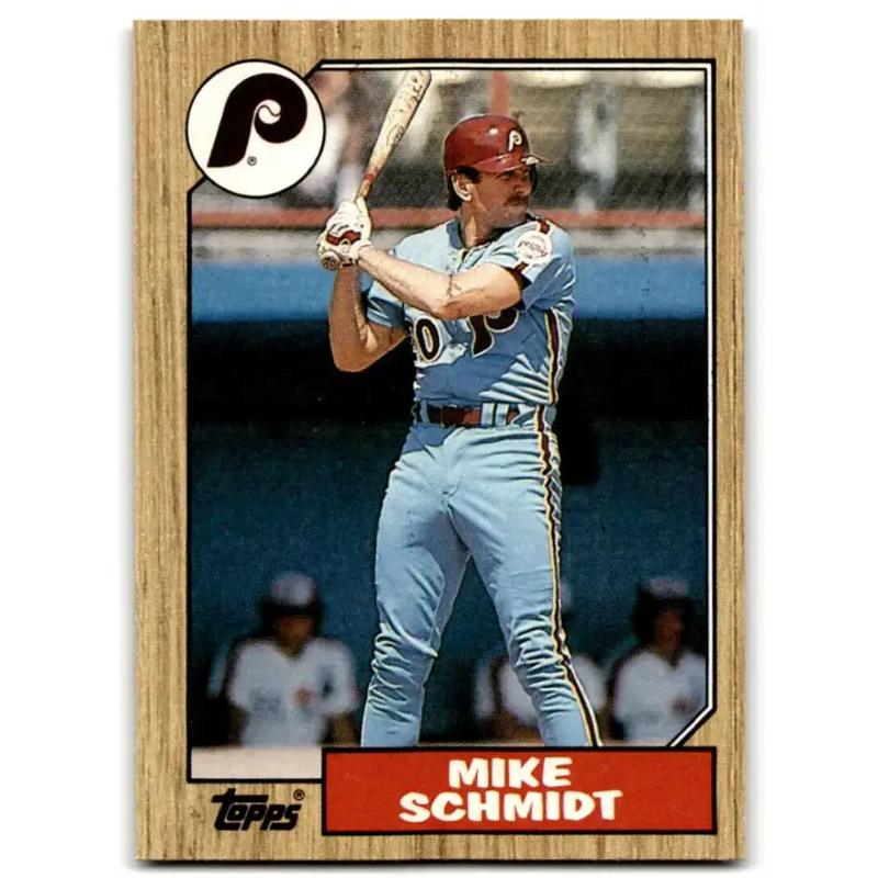 1987 Topps #430 Mike Schmidt EX Excellent Philadelphia Phillies Baseball Card - Baseball Card Single