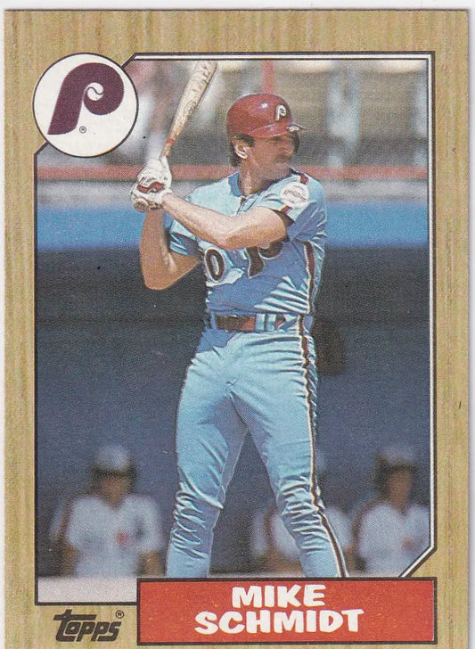 1987 TOPPS #430 MIKE SCHMIDT- PHILADELPHIA PHILLIES - Baseball Card Single