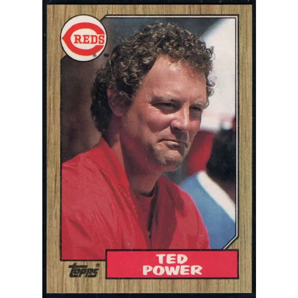 1987 Topps #437 Ted Power EX Excellent Cincinnati Reds Baseball Card - Baseball Card Single