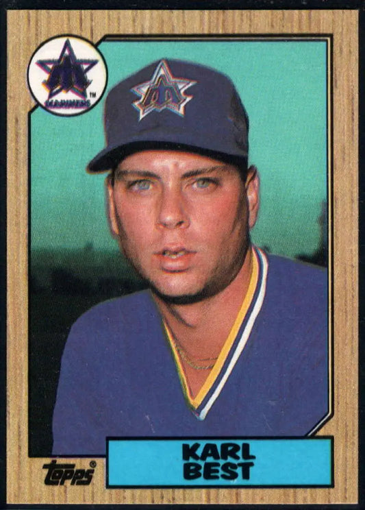 1987 Topps #439 Karl Best EX Excellent Seattle Mariners Baseball Card - Baseball Card Single