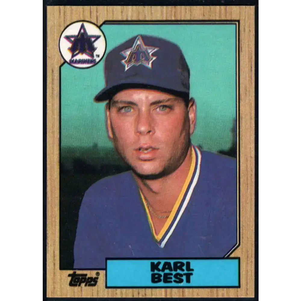 1987 Topps #439 Karl Best EX Excellent Seattle Mariners Baseball Card - Baseball Card Single