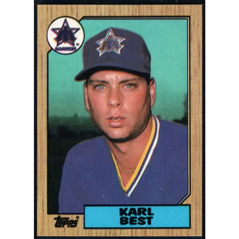 1987 Topps #439 Karl Best EX Excellent Seattle Mariners Baseball Card - Baseball Card Single