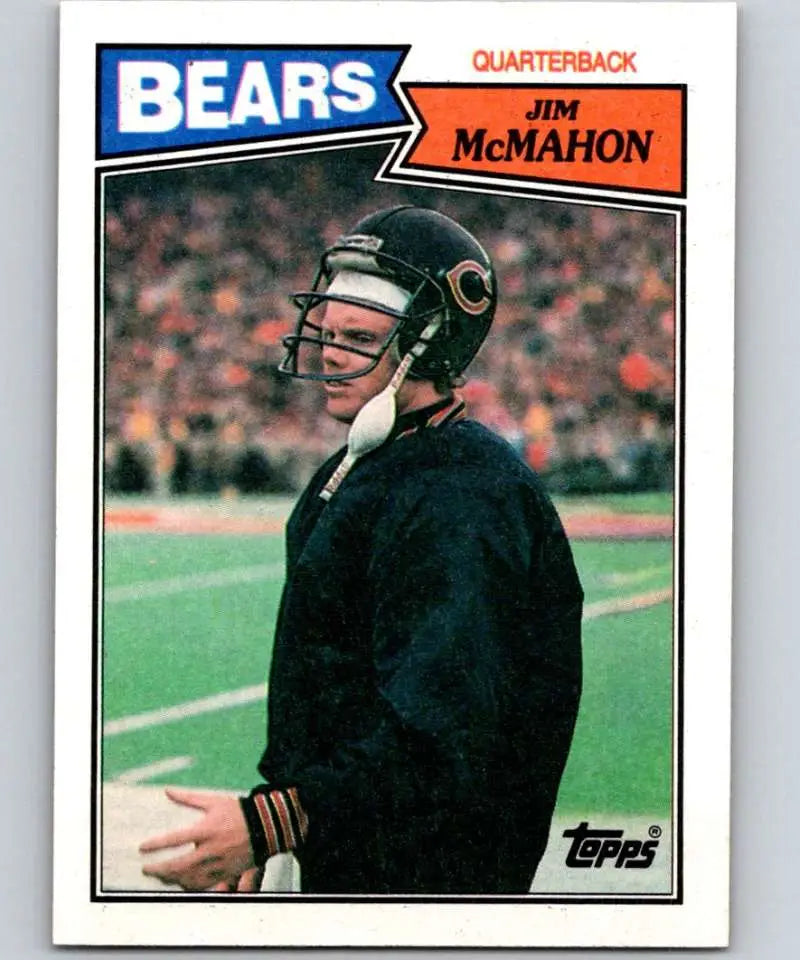 1987 Topps #44 Jim McMahon EX Excellent Chicago Bears Football Card - Football Card Single